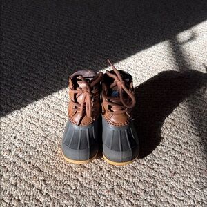 Sperry Kids Brown and Tan Duck Boots